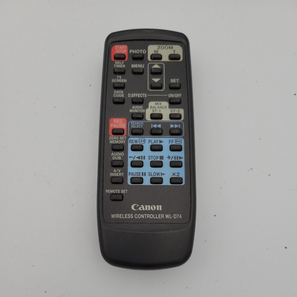Canon WL-D74‎ Camcorder Remote Control For  GL2 XL2 ZR10 ZR20 TESTED